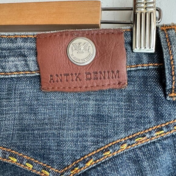 Antik Denim  Low Rise Embroidered Bootcut Jeans 33 - Picture 10 of 12